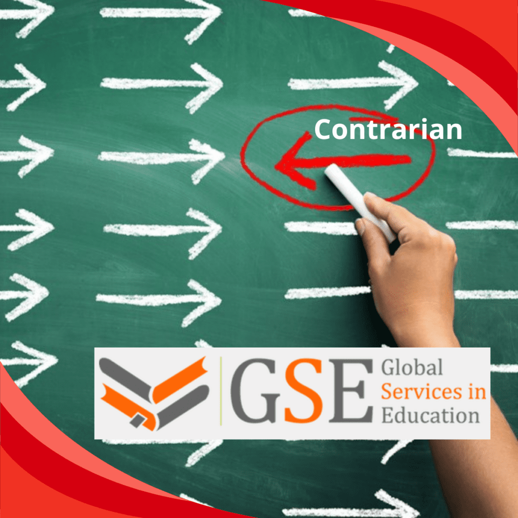 Be contrarian
