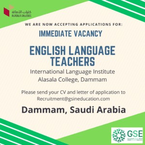 Vacancy Saudi Arabia