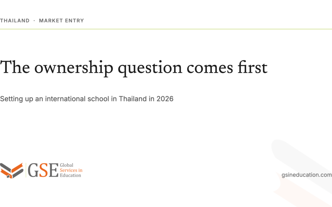 Setting Up a School in Thailand: The Ownership Question Comes First