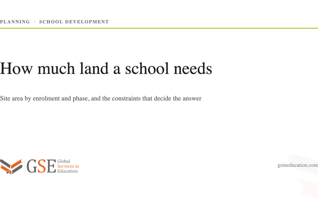 How Much Area is Required to Set Up a School?