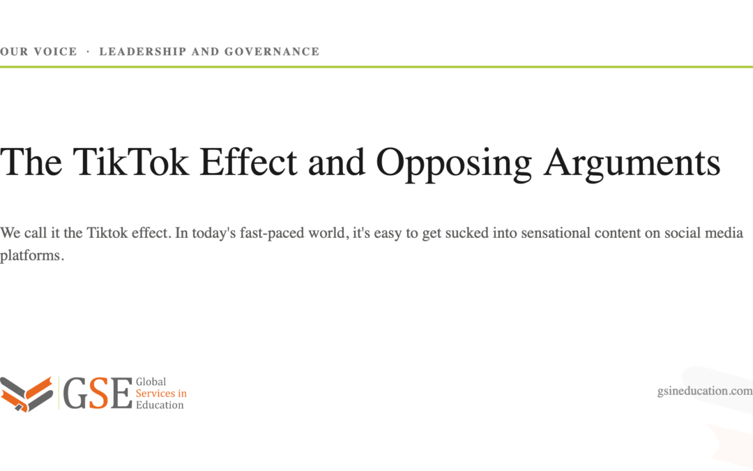 The TikTok Effect and Opposing Arguments