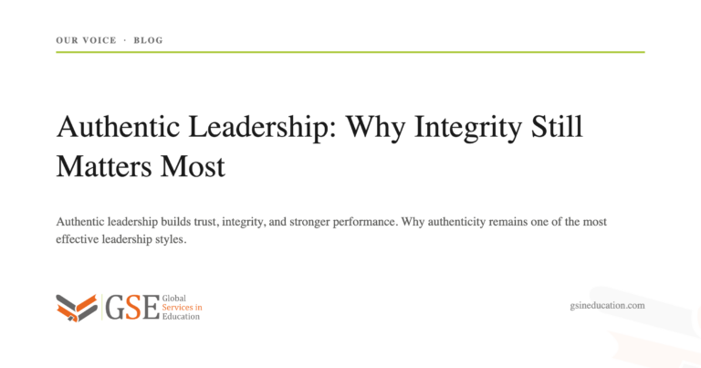 Authentic Leadership: Why Integrity Still Matters Most. Authentic leadership builds trust, integrity, and stronger performance. Why authenticity remains one of the most effective leadership styles.