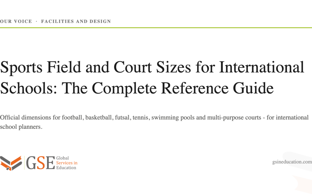 Sports field and court sizes for international schools – the complete reference guide
