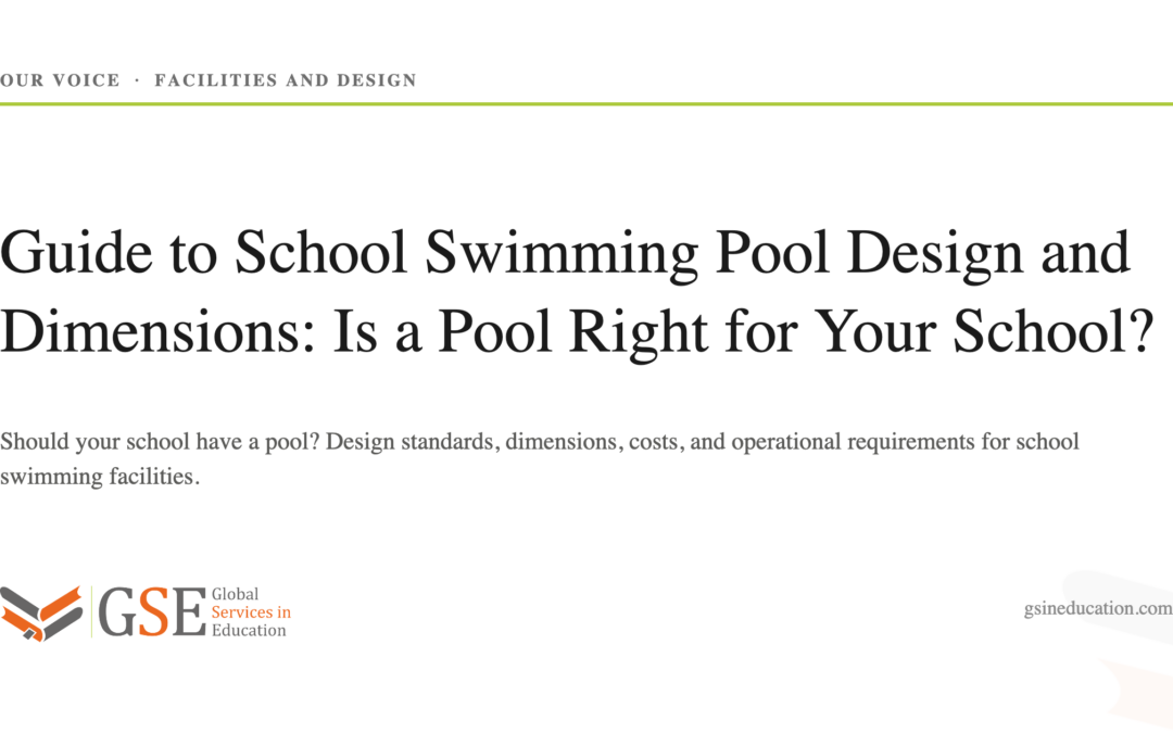 Guide to School Swimming Pool Design and Dimensions: Is a Pool Right for Your School?