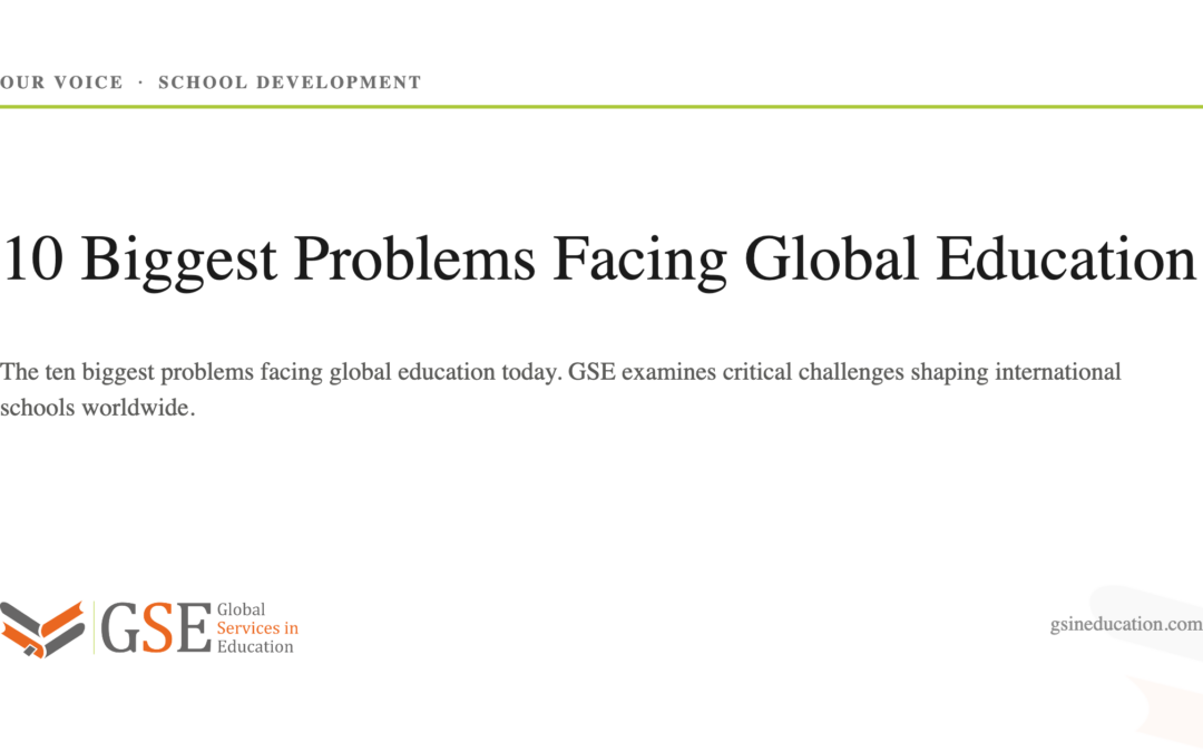 10 Biggest Problems Facing Global Education