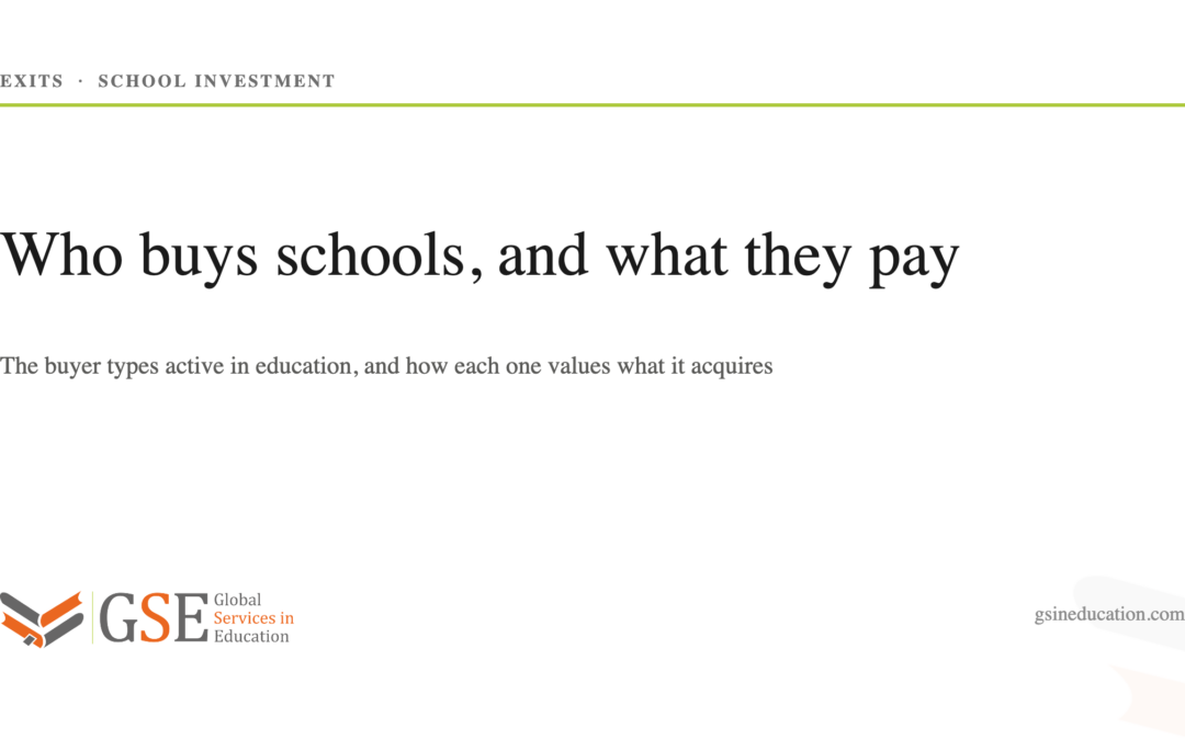 Exit Strategies in the Education Sector: Who’s Buying and What They’re Paying