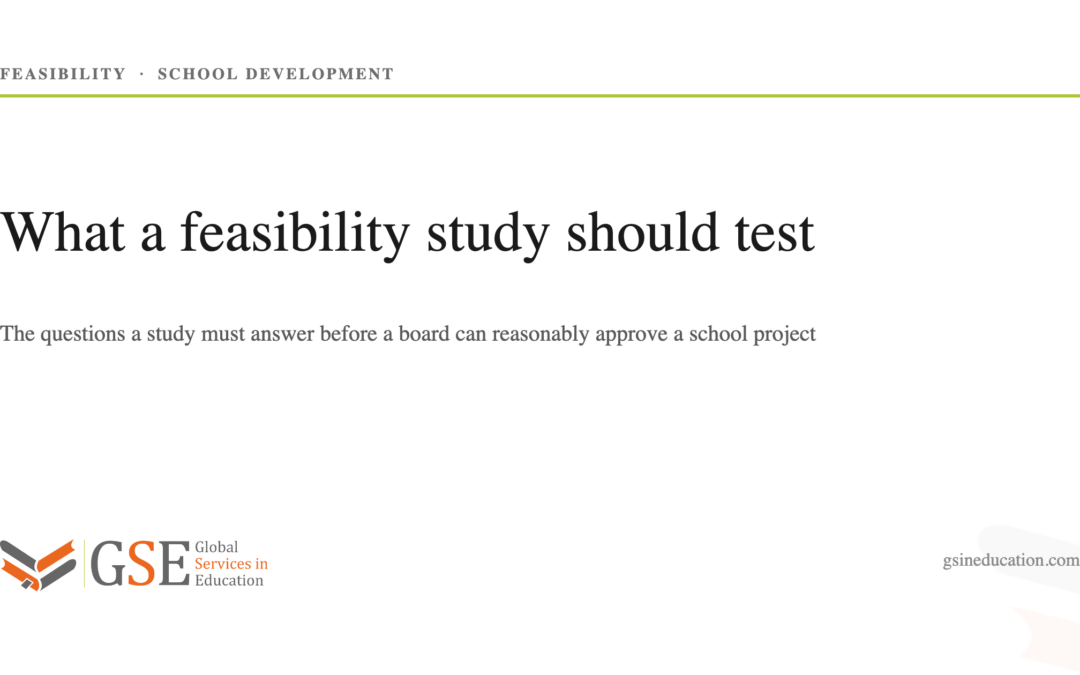 How to Conduct a Feasibility Study for a New School