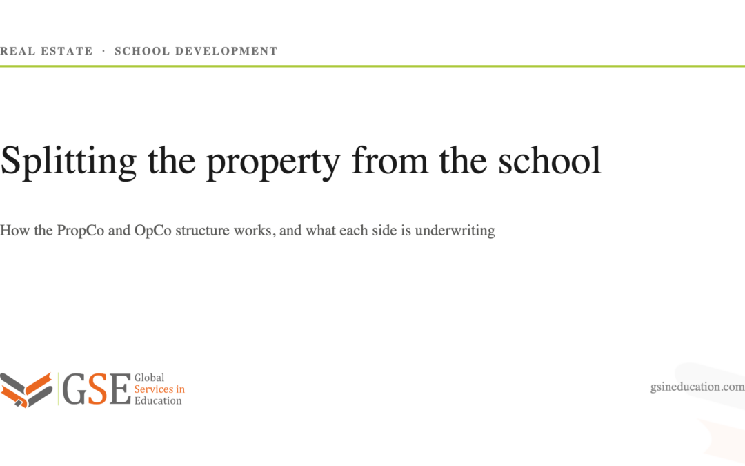 The PropCo / OpCo Model in School Development Explained