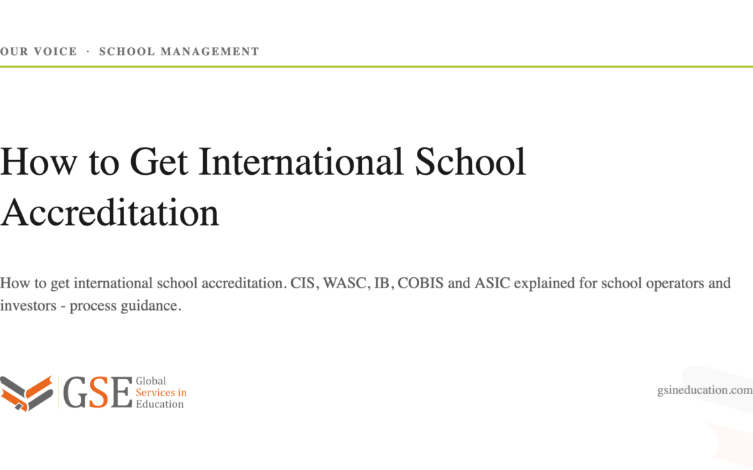 How to Get International School Accreditation